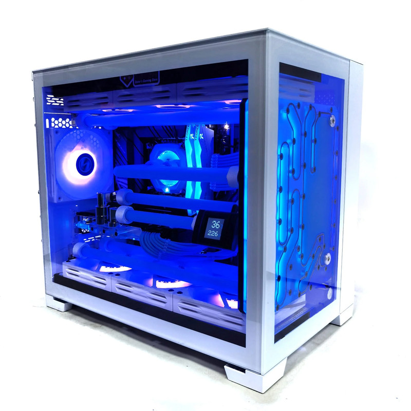 (Pre-Built) Gaming Watercooling PC Intel i7-12700K w/ Zotac Gaming RTX 3080Ti Trinity OC & Lian Li Dynamic O11 Mini - White